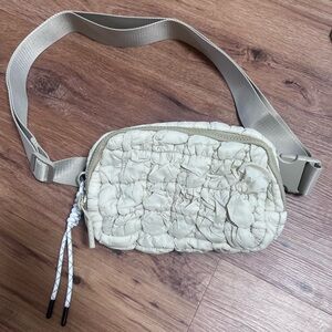 Puffy textured belt bag, NWOT